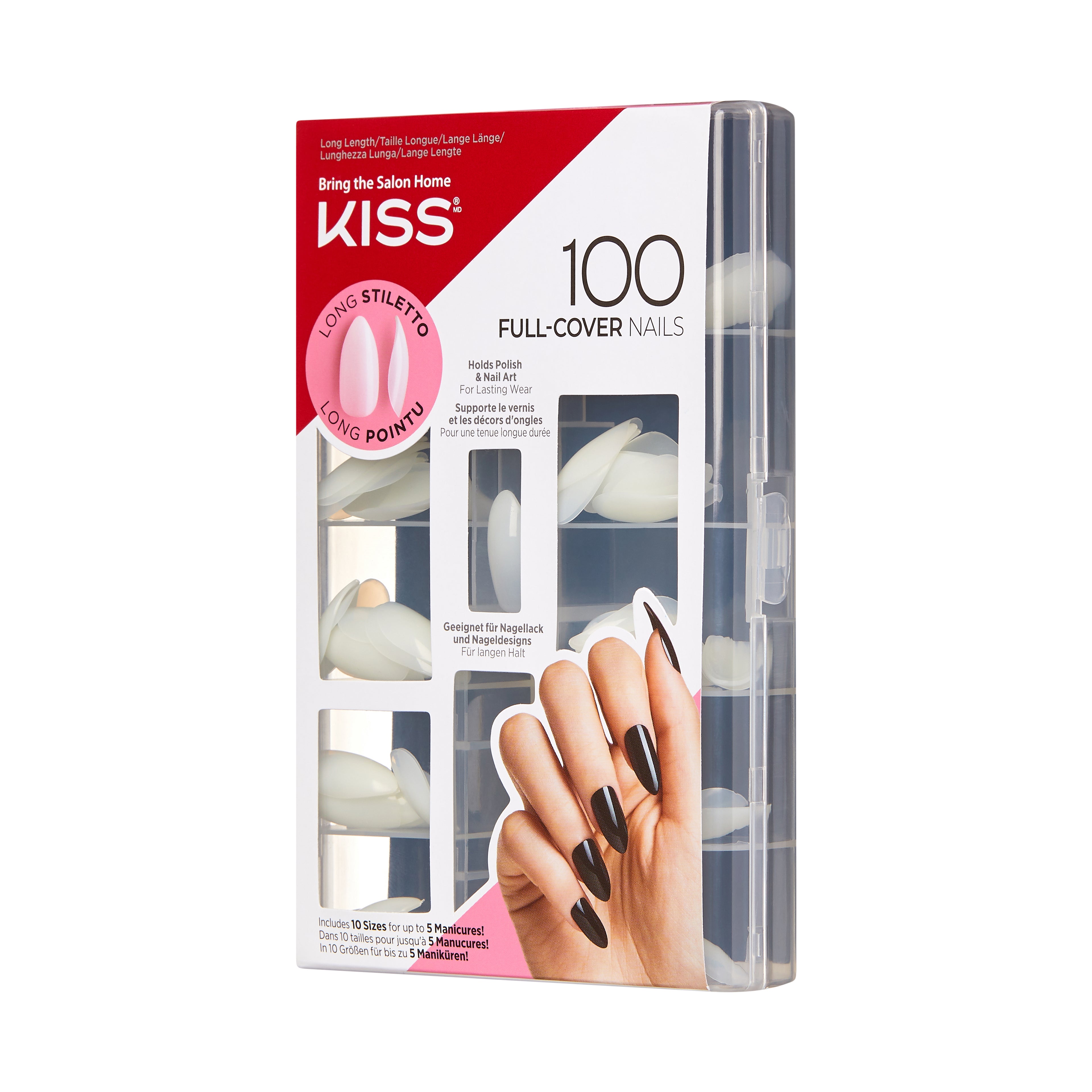 KISS 100 NAILS Long Stiletto