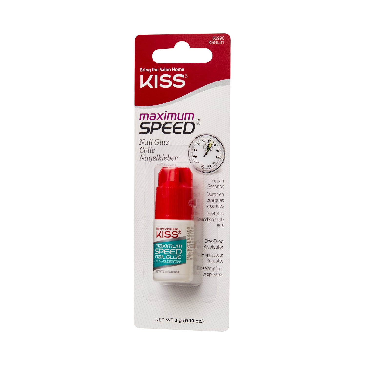 KISS Nagelkleber Schnell Trocknend 3G-Kbgl01C